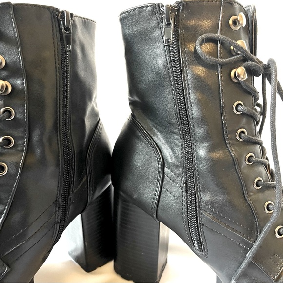 HOST PICK Charlotte Russe Chunky Heel Boots in Black - Picture 4 of 11